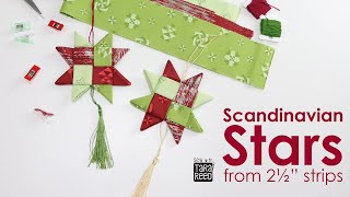 No Sew Fabric Stars   How to make a Scandinavian Star Ornament