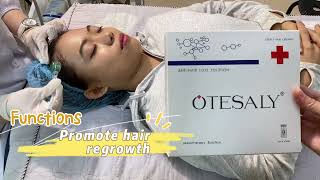 How to use OTESALY Anti Hair Loss Solution by meso roller?