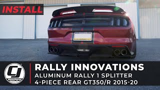 2015-2020 Mustang Install | Rally Innovations Aluminum Rear Splitter Kit