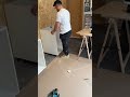 installing the cabinets how kitchen home diy woodworking bourbonmoth howto