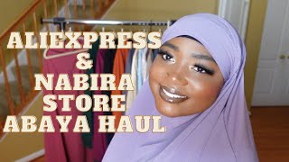 ALIEXPRESS AND NABIRA STORE ABAYA \u0026 JILBAB HAUL VIDEO| ThaMari