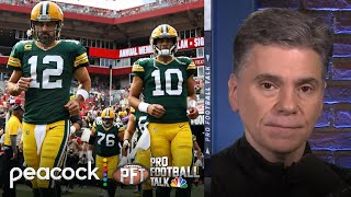 Aaron Rodgers sending mixed signals about Jordan Love, playing time | Pro Football Talk | NFL on NBC
