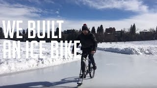 We hebben een ijsfiets gebouwd voor fietsen in de winter. En het is verbazingwekkend