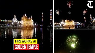 Amritsar: Fireworks at Golden Temple on the occasion of Baisakhi