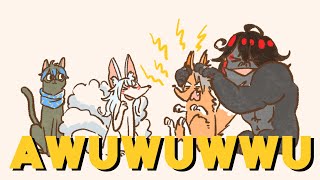 【Gorilla Vox wash Fox Mysta's hair】awawawawww | huanimation