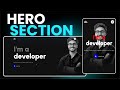 Creating a Stunning Hero Section with HTML, CSS & JS
