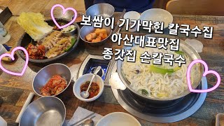 아산대표맛집 | 아산비오는날 찾아간 칼국수집 | 신정호 근처 보쌈이 기가막혔던 종갓집손칼국수