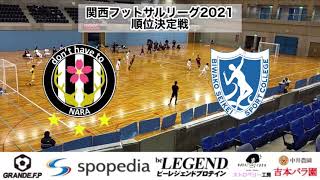 関西フットサルリーグ2021 順位決定戦 vs びわこ成蹊スポーツ大学 ハイライト