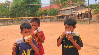 10 years old boys can make the trumpet car, it's amazing sound