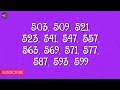 ৫০০ থেকে ৬০০ পর্যন্ত মৌলিক সংখ্যা prime numbers 500 to 600 500 to 600 prime numbers