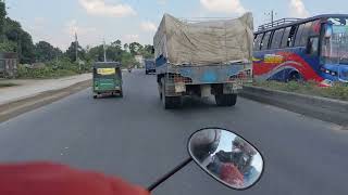 bike tour on the highway 🏍️🏍️🛵হাইওয়েতে সাইকেল ভ্রমণ।