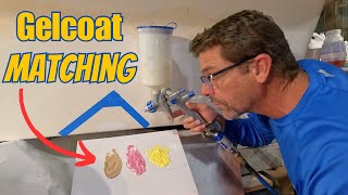 GELCOAT COLOR MATCH & SPRAY the EASY Way!! PRO TIPS and TRICKS