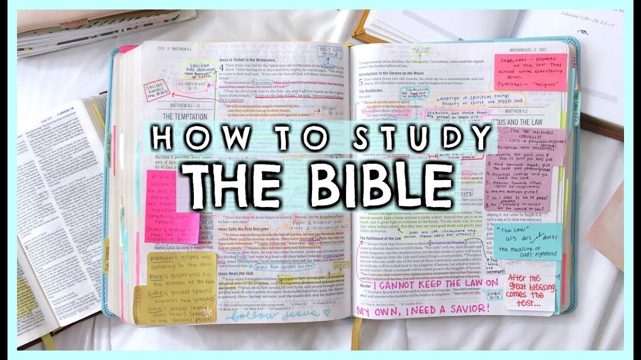 How To Study The Bible Effectively For Beginners - Study Poster