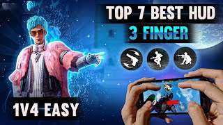 Best 3 finger custom hud ( Top 7 custom hud)(Best settings)best custom hud ⚡🥶