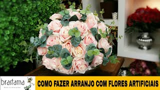 COMO FAZER ARRANJOS DE MESA COM FLORES ARTIFICIAIS| Inscreva-se no canal e compartilhe...