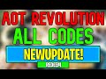 New Attack on Titan Revolution Codes | Roblox Attack on Titan Revolution Codes (July 2024)