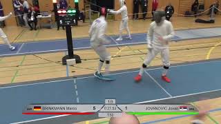 European Olympic Qualifier 2024 SME - L32 - Marco Brinkmann GER v Jovan Jovanovic SRB