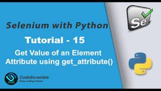 How to get value of an Element Attribute | get_attribute() property in Selenium Webdriver