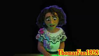 YTP: Mirabel gets scrambled by stuttering herself and she and her parents dies and they go to hell