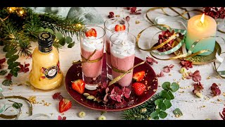 VERPOORTEN-Erdbeerwinterschneetraum Cocktail mit Eierlikör