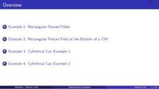 Optimization Example 4: Cylindrical Can Example 2