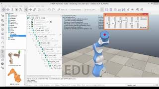 *Simulation for Moving Robot With (V-rip & python ) *