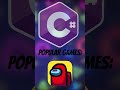 POPULAR GAMES and their PROGRAMMING LANGUAGE! #programming #python #coding #gaming #minecraft