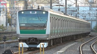 埼京・川越線E233系7000番台（相鉄・JR直通線列車）相鉄線内架線故障の影響で保土ヶ谷駅留置線に入線・折り返し