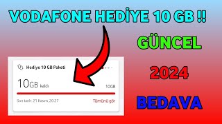 VODAFONE HEDİYE 10 GB !! VODAFONE BEDAYA 10GB !! VODAFONE ÜCRETSİZ İNTERNET !! VODAFONE HEDİYE 20 GB