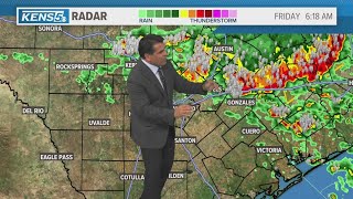 Thunderstorms erupt over Hill Country and parts of Bexar County