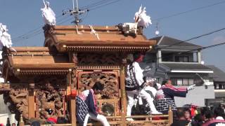 2012年　建水分神社だんじり⑤　宮入　二河原辺