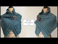 Spiffy Nifty Cabled Shawl Tutorial featuring Deluxe DK Tweed #universalyarn