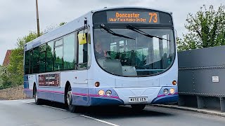 First Bus Doncaster 69223 X First Somerset/Sheffield At Hexthopre On 73 From Lakeside To Doncaster