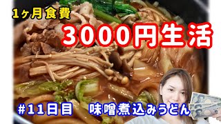 一ヶ月3000円生活リメイク～１１日目～