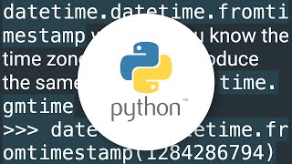 In Python, how do you convert seconds since epoch to a `datetime` object?