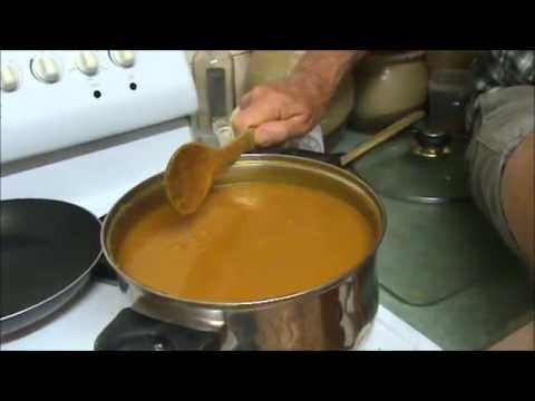 Making a Sweet Mango Ginger Sauce. Making a Sweet Mango Ginger Sauce.