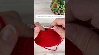 💡 How to crochet an invisible decrease - Amigurumi 101 for beginners #crochet #amigurumi #tutorial