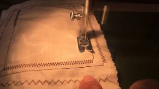 White 651 sewing machine demo