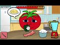 mr. tomatos vs ms. lemons mr.tomatos is very hungry 2 all endings mukbang animation asmr mymy