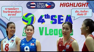 Highlight Philipphines  vs Thailand  : Volleyball Sea V.League 2024