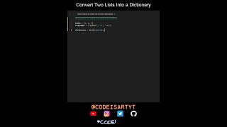 Convert Two Lists Into a Dictionary in Python | Python Examples | Python Coding Tutorial | Python