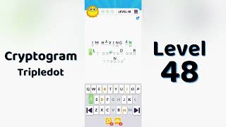 Cryptogram Tripledo Level 48 Solutions 🧩 | Logic Puzzle Game | Mini Boss