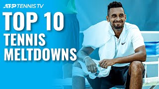 Top 10 ATP Tennis Meltdowns & Angry Moments!