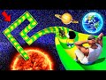 SHINCHAN AND FRANKLIN WENT TO SPACE THROUGHT ROAD & TRIED MAZE WATER SLIDE CHALLENGE