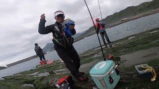 輕裝磯釣-基隆平浪橋-2022-10-20臭肚 班頭 虱目 烏魚 哇米仔 厚殼仔