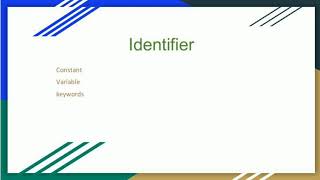 C Programming Tutorials for beginners||Lecture 3||Identifier in C