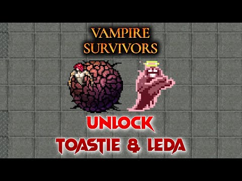 Vampire Survivors, Unlock the Complete Guide to Secret Characters Toastie and Leda