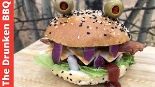 The Best Halloween Burger on a Pumpkin | And a Scary Bison Burger with Teeth