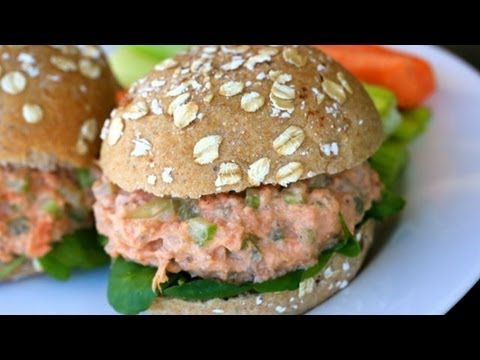 Salmon Salad Sandwich Recipe - Clean & Delicious® Salmon Salad Sandwich Recipe - Clean & Delicious®