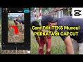 Cara Edit TEKS Agar Muncul PERKATA di CAPCUT